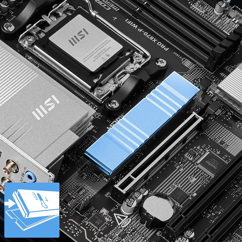 MSI PRO X870-P WIFI ATX AM5 Motherboard, USB 4.0, 4x SATA